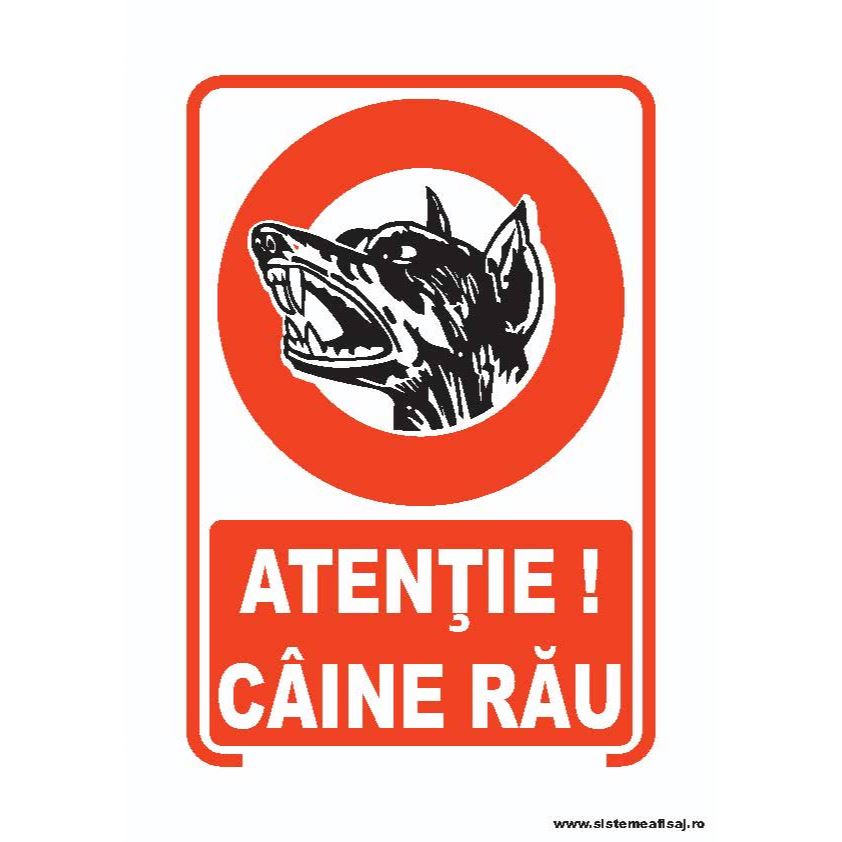 Atentie Caine Rau PrintCenter.ro Shop