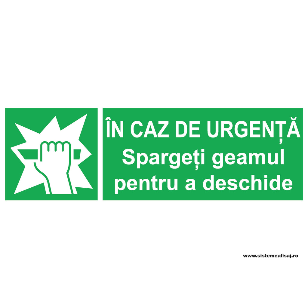 In Caz De Urgenta Spargeti Geamul Pentru A Deschide PrintCenter.ro Shop