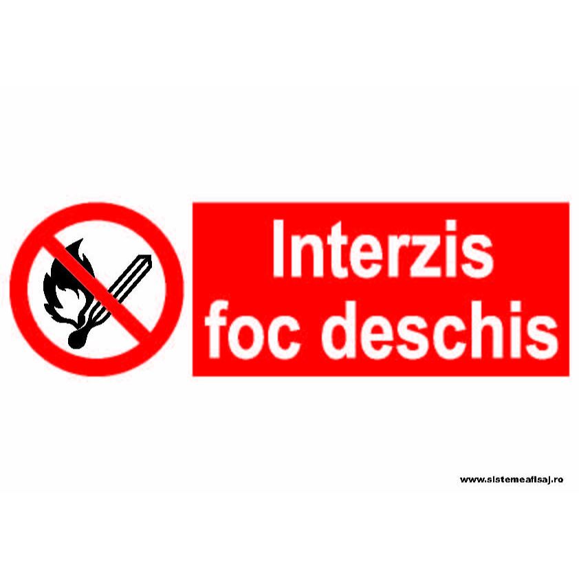 Interzis Foc Deschis PrintCenter.ro Shop