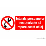 Interzis Persoanelor Neautorizate Sa Repare Acest Utilaj PrintCenter.ro Shop