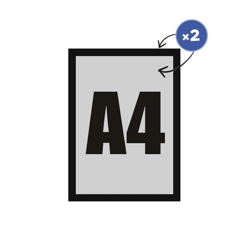 Magnetic Frame Double-Sided PrintCenter.ro Shop Black A4 