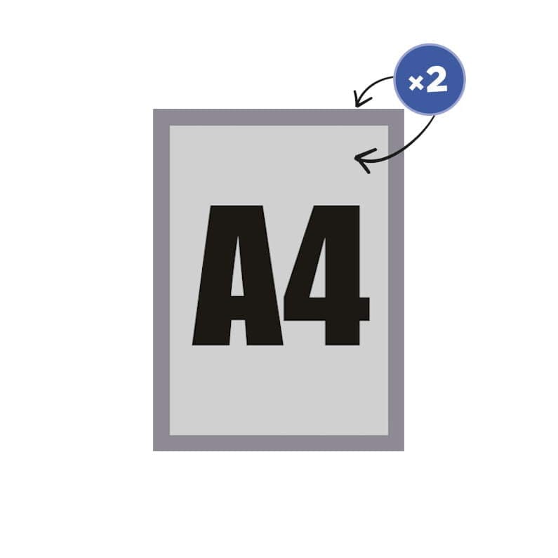 Magnetic Frame Double-Sided PrintCenter.ro Shop Silver A4 