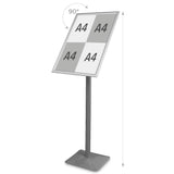 Menu / Info Stand Premium Silver A2 PrintCenter.ro Shop 