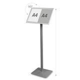 Menu / Info Stand Premium Silver A3 PrintCenter.ro Shop 