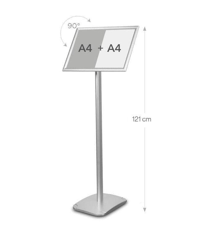Menu / Info Stand Standard Silver A3 PrintCenter.ro Shop 
