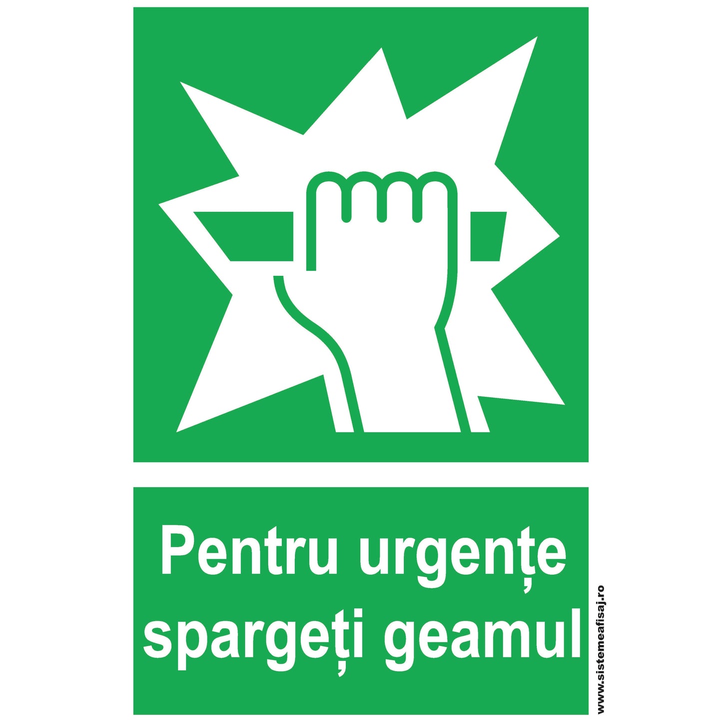 Pentru Urgente Spargeti Geamul PrintCenter.ro Shop