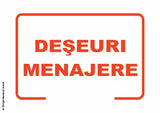 Semn Indicator Deseuri Menajere PrintCenter.ro Shop 
