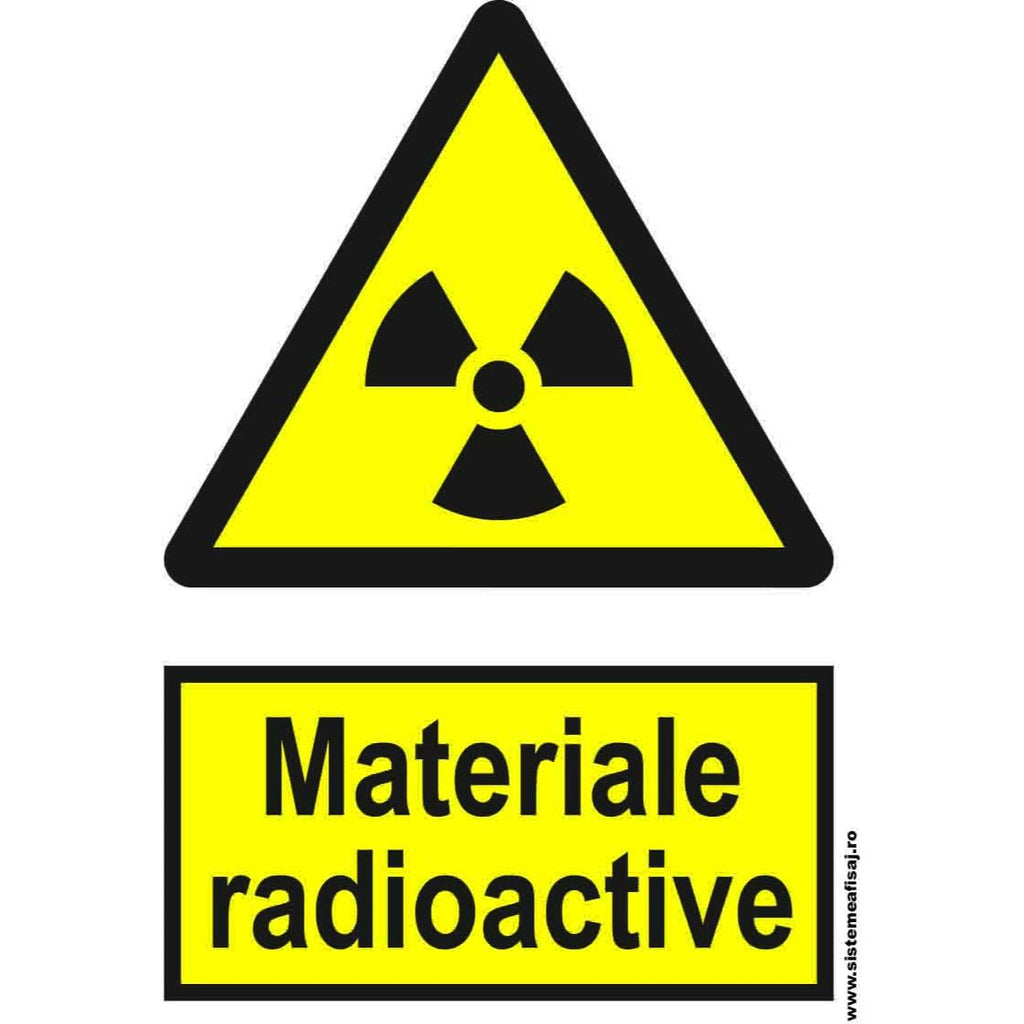 Semn Indicator Materiale Radioactive PrintCenter.ro Shop 