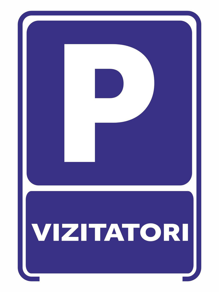 Semn Indicator Parcare Vizitatori PrintCenter.ro Shop 