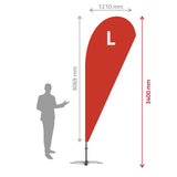 Steag Lacrima L - Beachflag Tear Drop Steag lacrima PrintCenterShop 