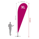 Steag Lacrima XL - Beachflag Tear Drop Steag lacrima PrintCenterShop 