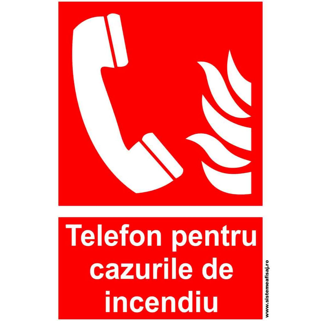 Telefon Pentru Cazurile De Incendiu PrintCenter.ro Shop