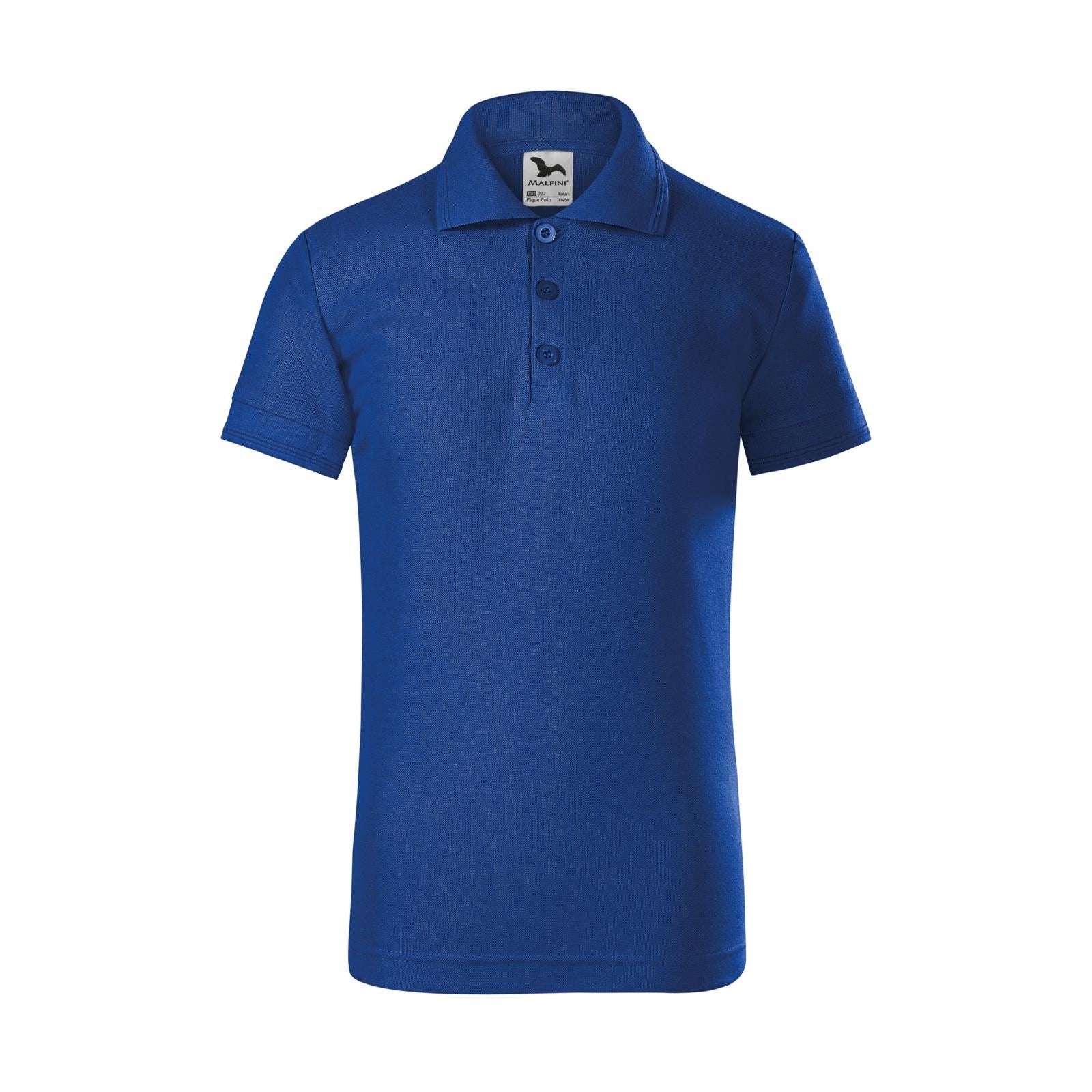 Tricou Polo Pique Copii Personalizat Tshirt TextileDivision Albastru Regal 110 cm/4 ani