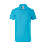 Tricou Polo Pique Copii Personalizat Tshirt TextileDivision Turcoaz 110 cm/4 ani
