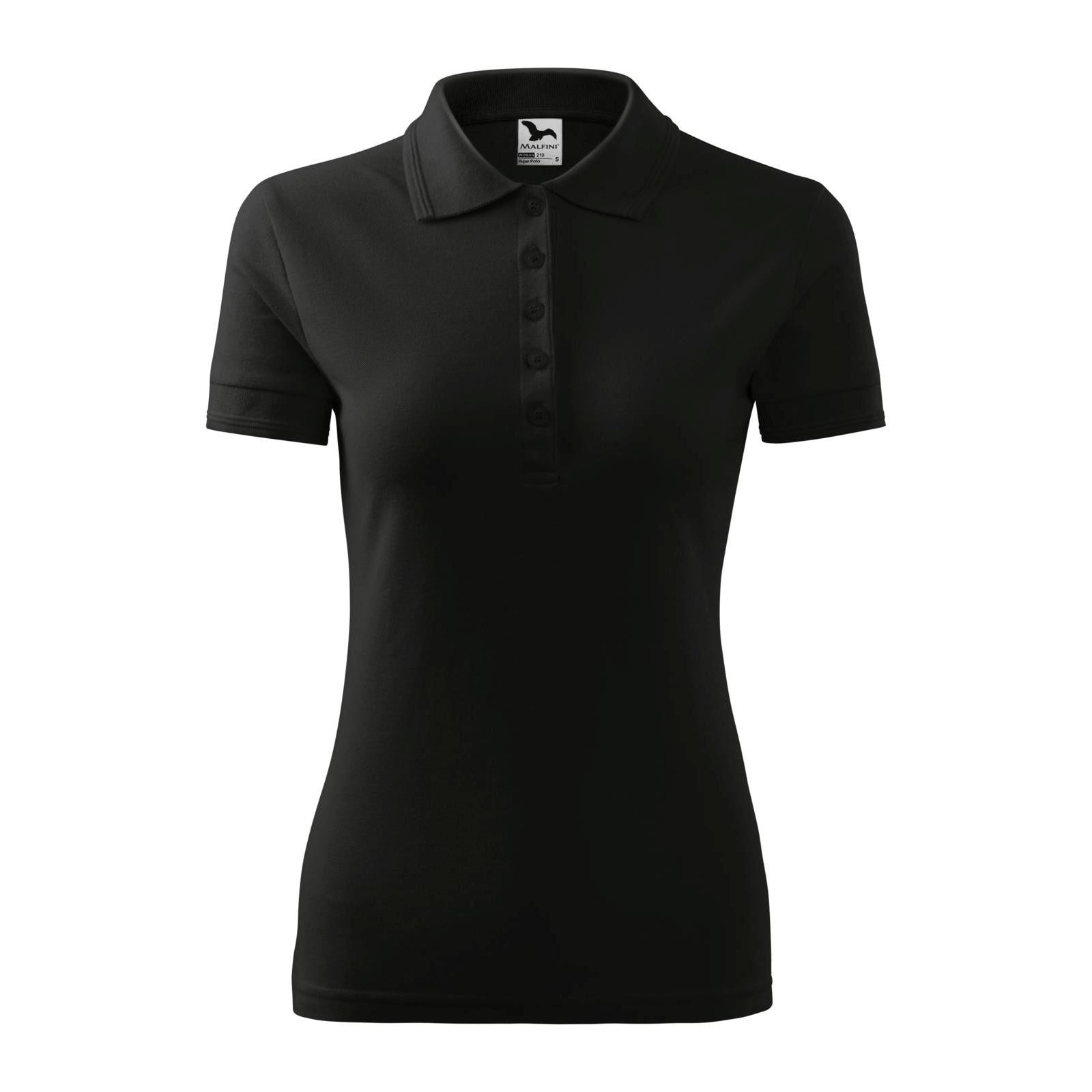 Tricou Polo Pique Femei Personalizat Tshirt TextileDivision Negru XS