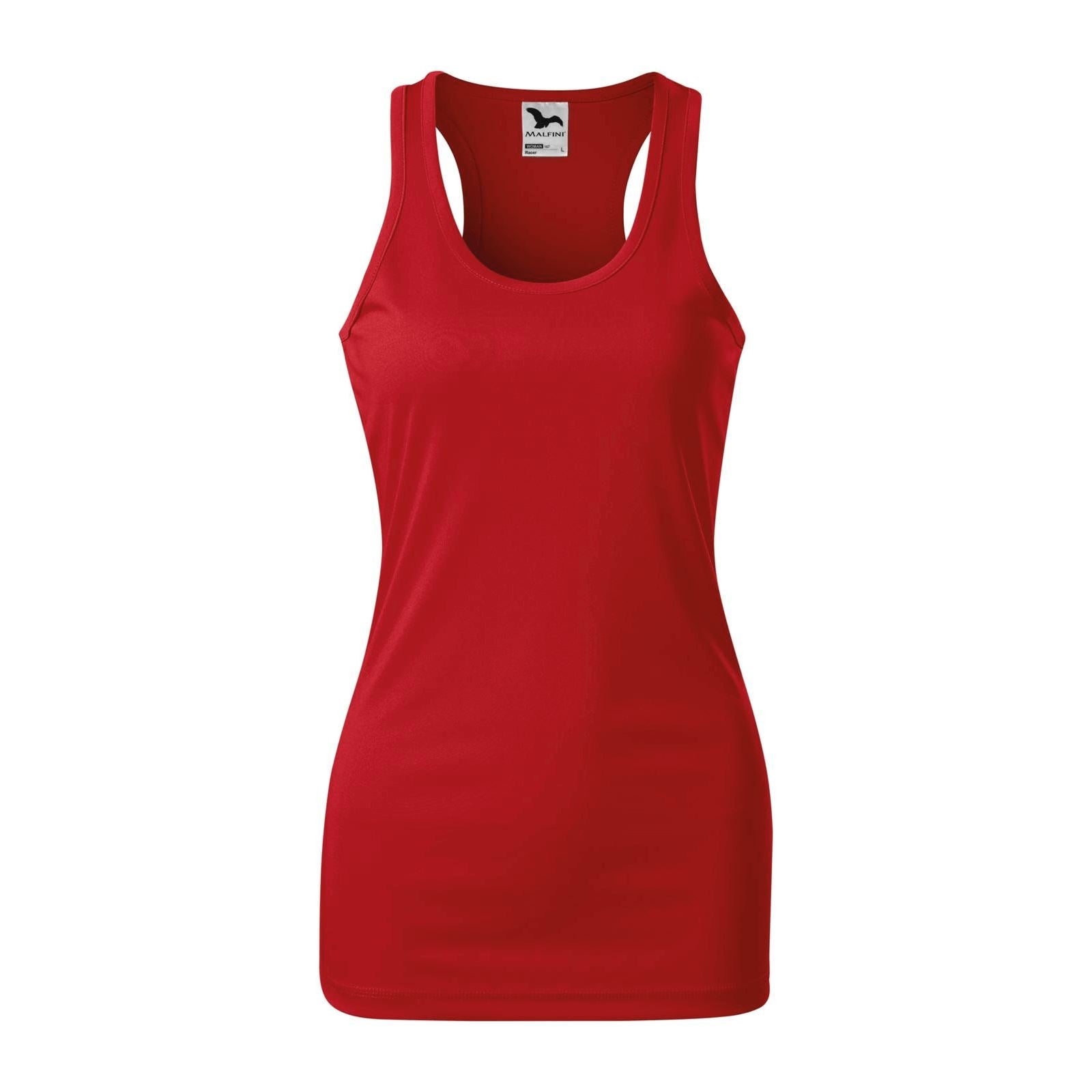 Tricou Racer Femei Personalizat Tshirt TextileDivision Rosu XS