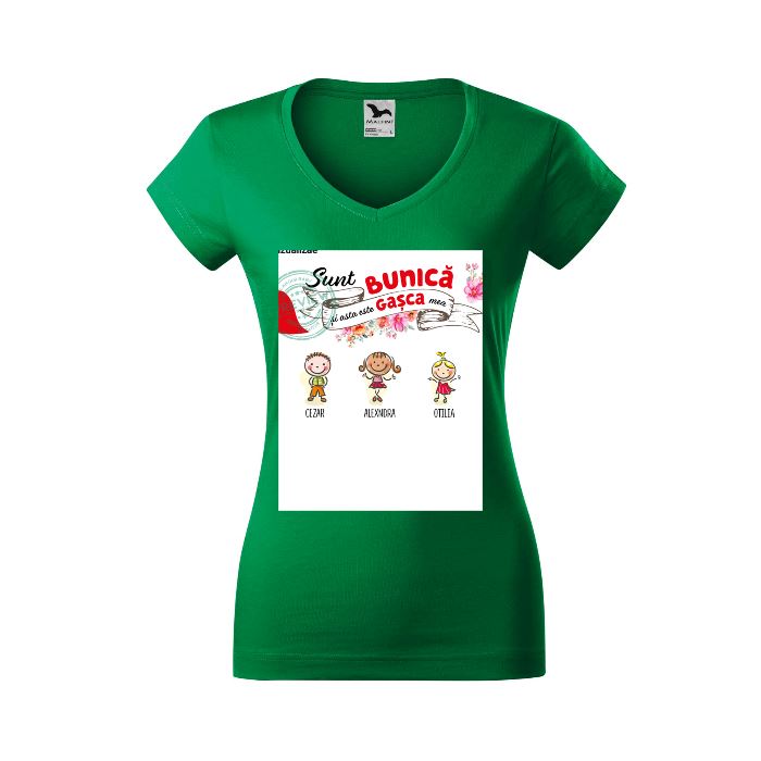 Tricou V-Neck Femei Personalizat zakeke-design PrintCenter.ro Shop 