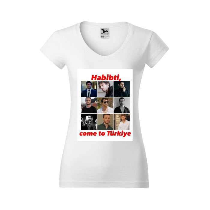 Tricou V-Neck Femei Personalizat zakeke-design TextileDivision 