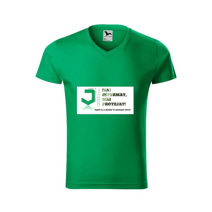 Tricou V-Neck personalizat zakeke-design TextileDivision 