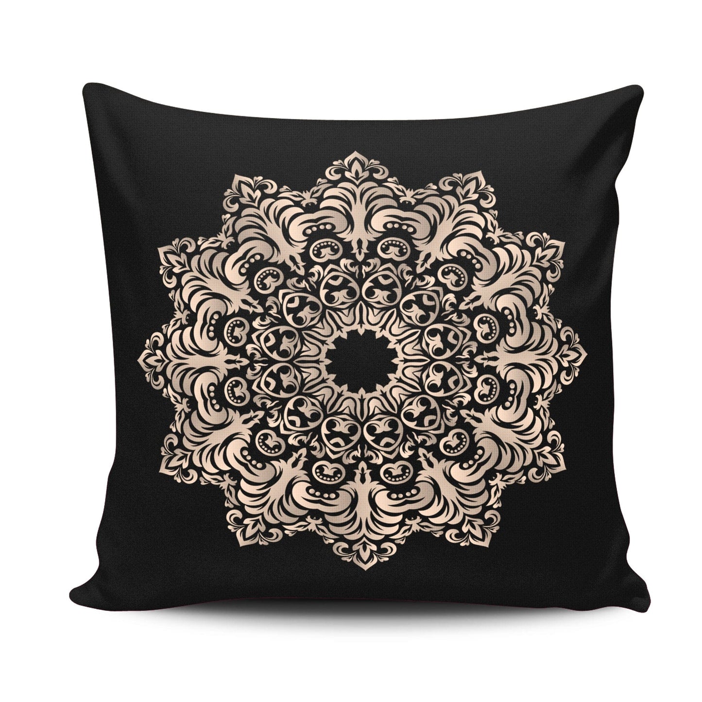 Bean Bag Pillow Gold Mandala 1 Bean Bag Chairs TextileDivision 