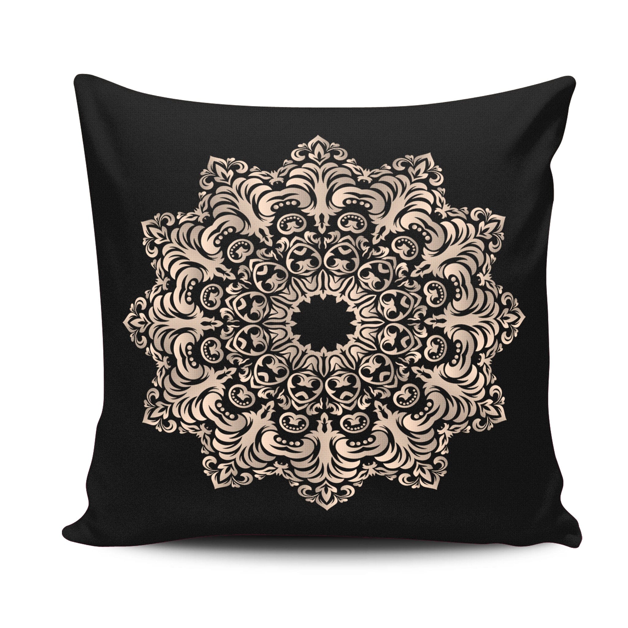 Bean Bag Pillow Gold Mandala 1 Bean Bag Chairs TextileDivision 