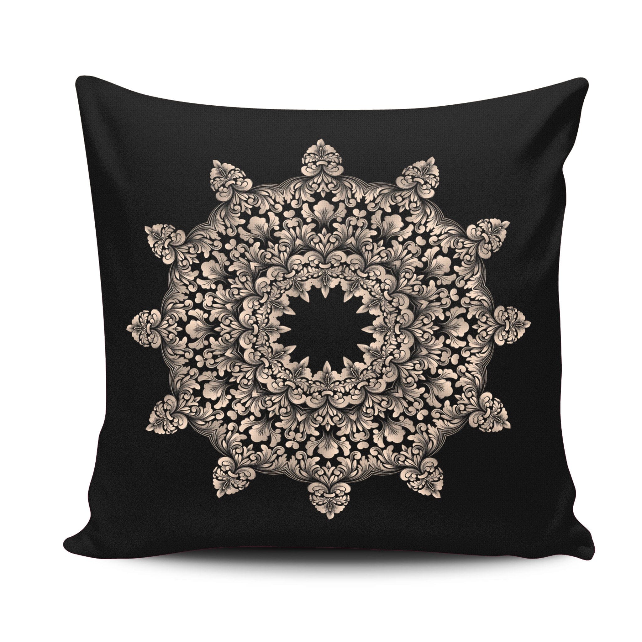 Bean Bag Pillow Gold Mandala 2 Bean Bag Chairs TextileDivision 
