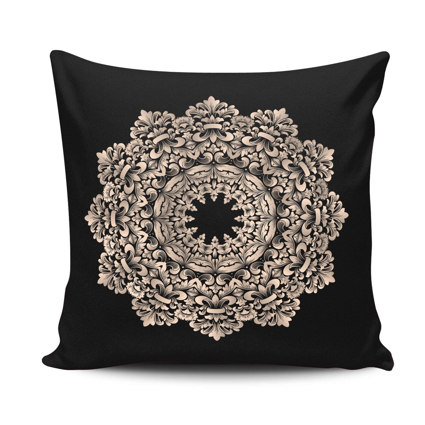 Bean Bag Pillow Gold Mandala 3 Bean Bag Chairs TextileDivision 