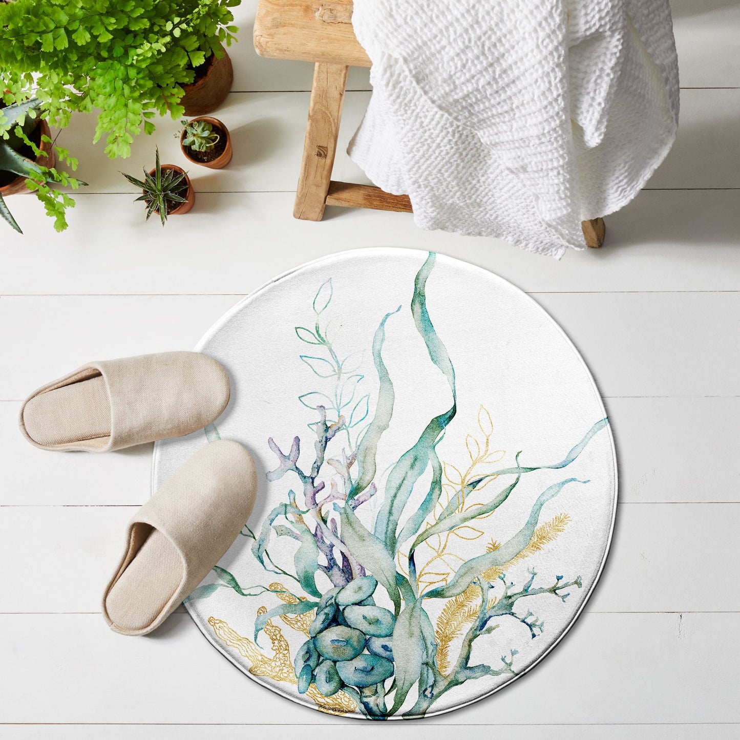 Covoraș rotund "Under the sea" Floor Mat TextileDivision 