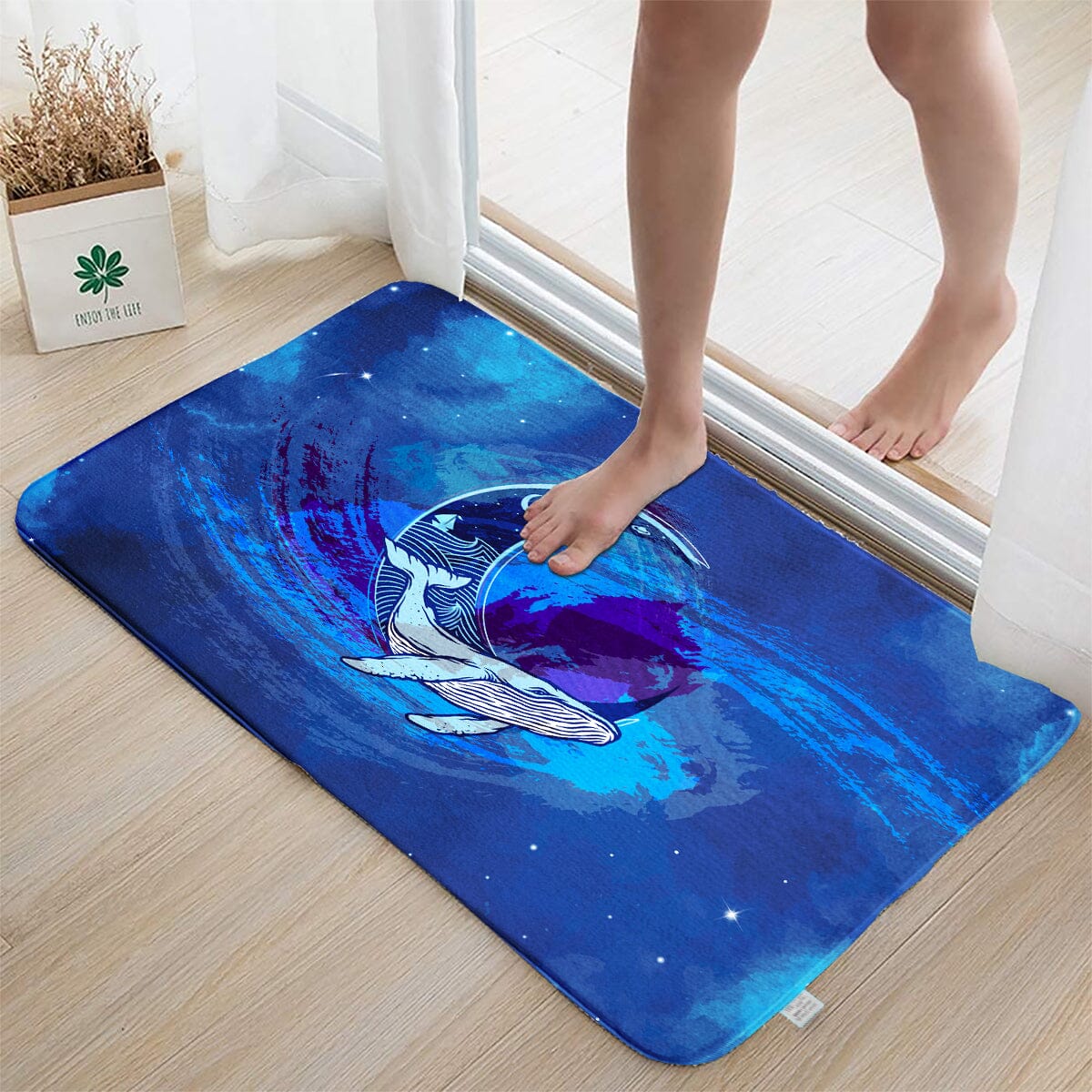 Covoraș "Whale Moon" Floor Mat TextileDivision 