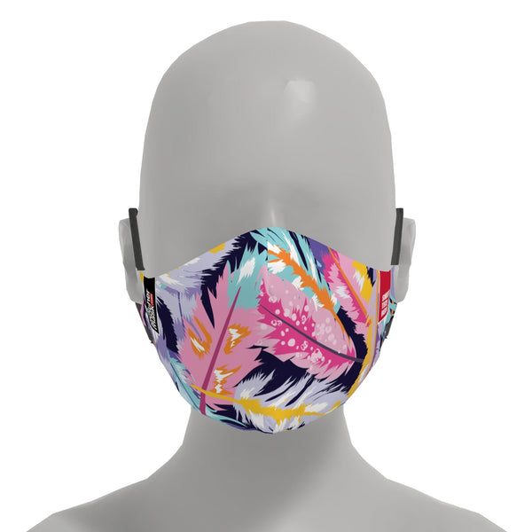 Mască Pink Feathers Textile Mask NotAnotherMask