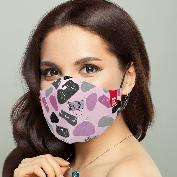 Mască Pink Purse Mania Textile Mask NotAnotherMask