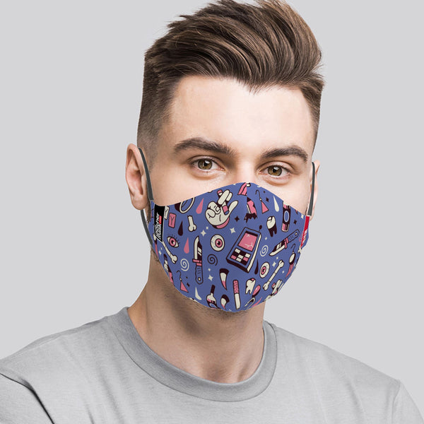 Mască Rockstar Hipster Textile Mask NotAnotherMask