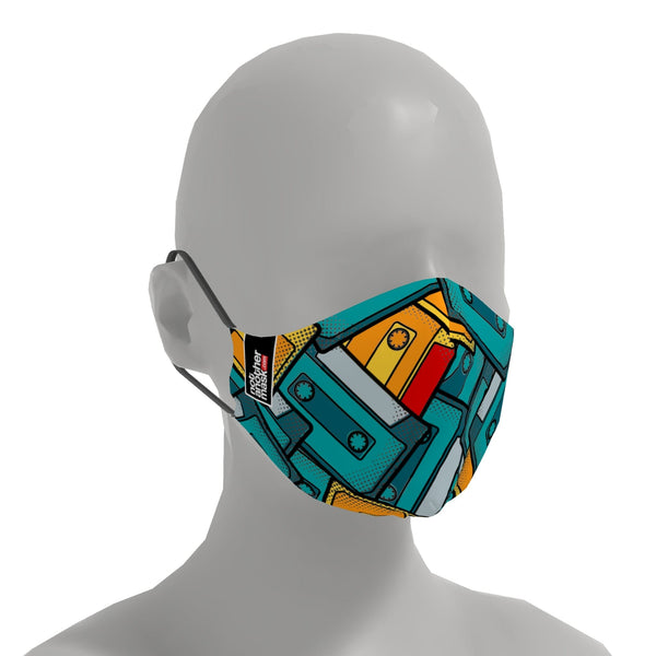 Mască Vintage Cassetes Textile Mask NotAnotherMask