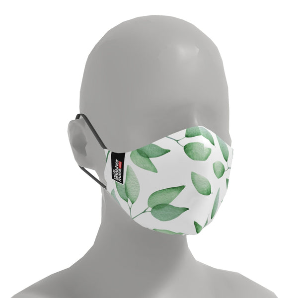 Mască Watercolor Leafs Textile Mask NotAnotherMask