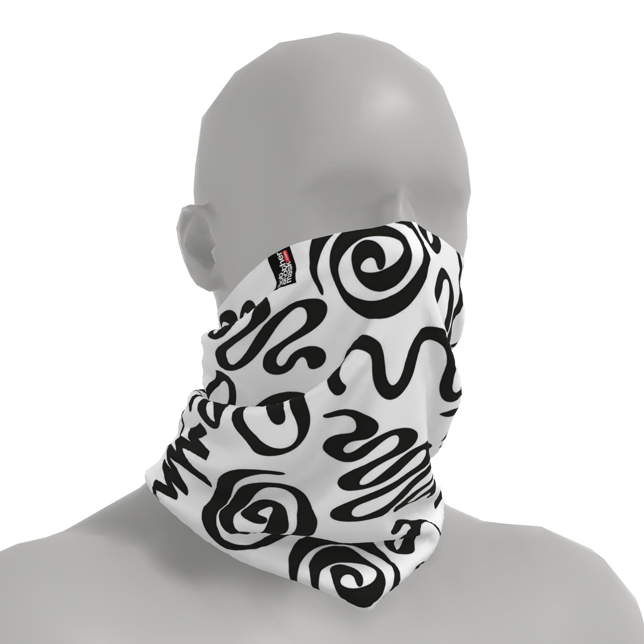 Neck-Gaiter Black Curves Neck Gaiters PrintCenterShop 