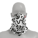 Neck-Gaiter Black Curves Neck Gaiters PrintCenterShop Short - 25x25 cm 