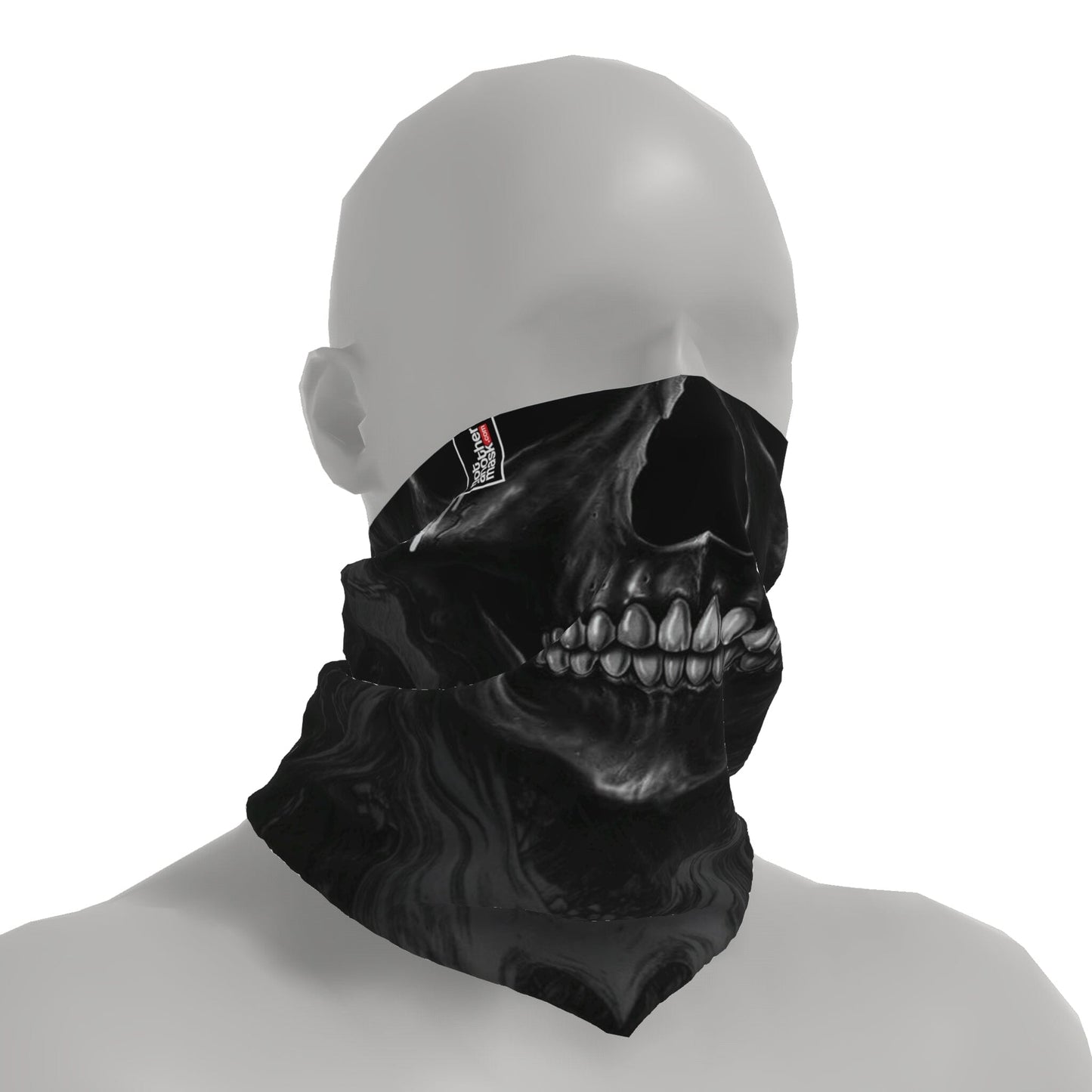 Neck-Gaiter Black Skull Neck Gaiters PrintCenterShop 