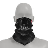 Neck-Gaiter Black Skull Neck Gaiters PrintCenterShop Short - 25x25 cm 