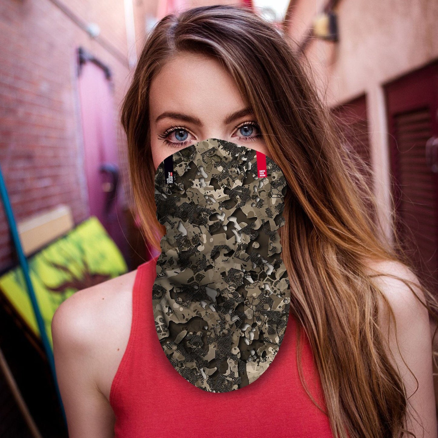 Neck-Gaiter Camouflage Neck Gaiters PrintCenterShop Long - 25x50 cm 