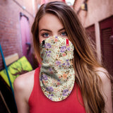 Neck-Gaiter Floral Neck Gaiters PrintCenterShop Long - 25x50 cm 