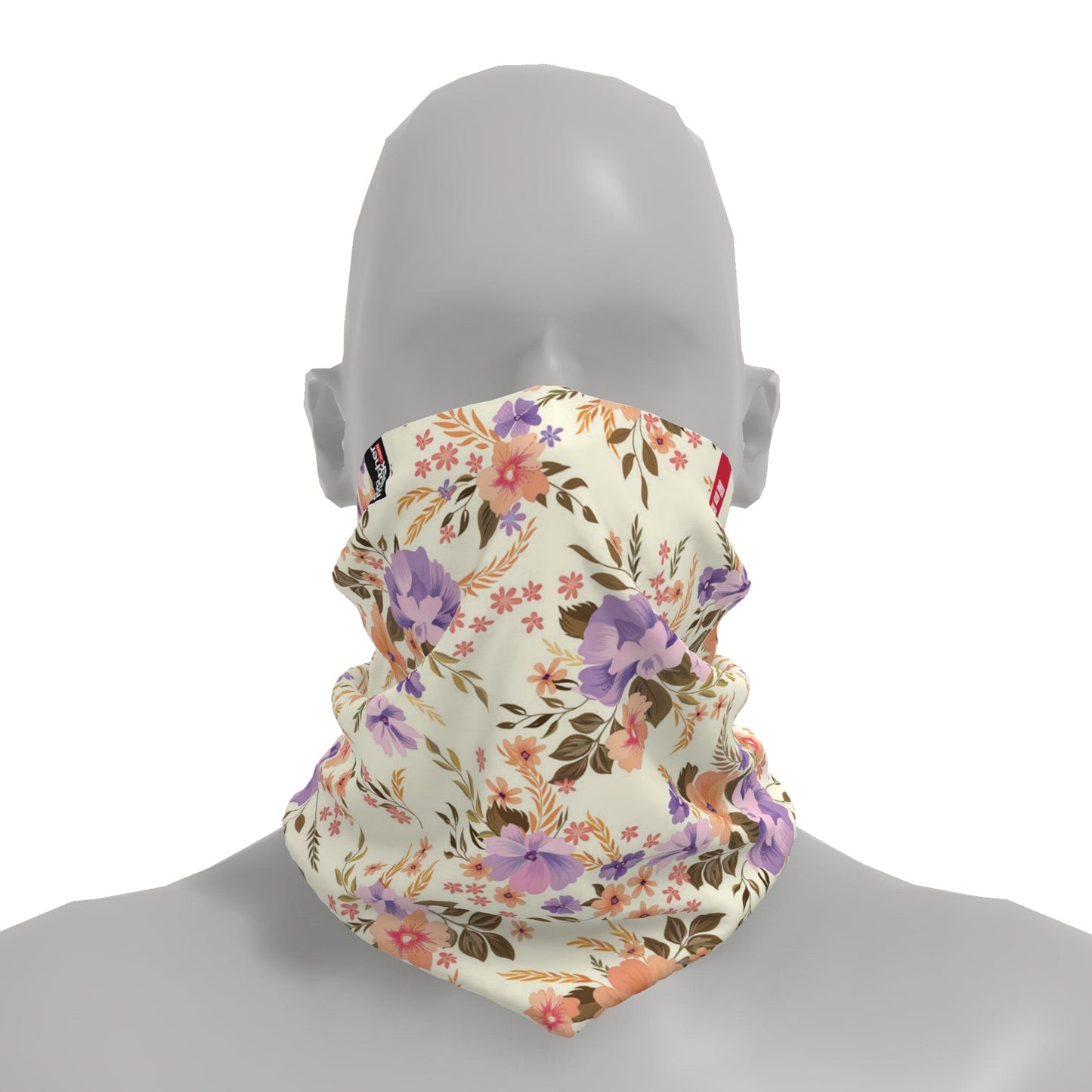 Neck-Gaiter Floral Neck Gaiters PrintCenterShop Short - 25x25 cm 