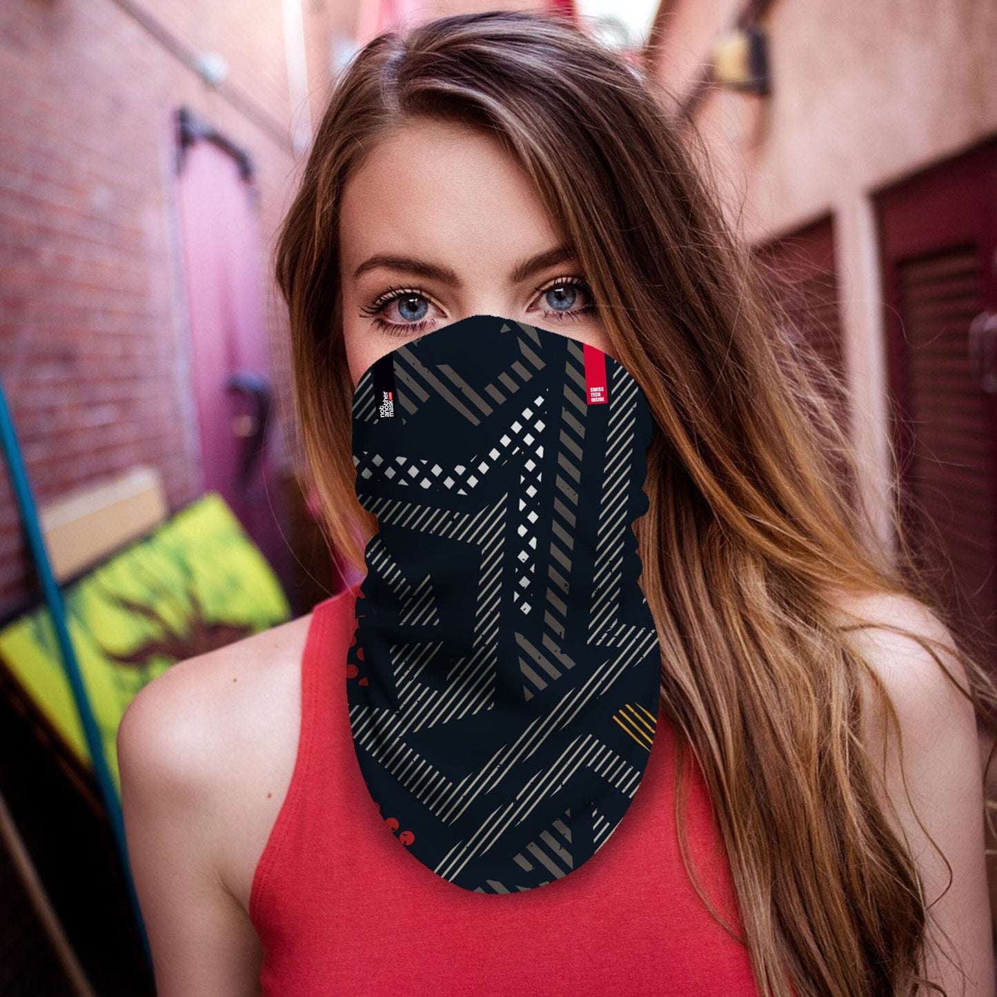 Neck-Gaiter Geometrical Neck Gaiters PrintCenterShop Long - 25x50 cm 
