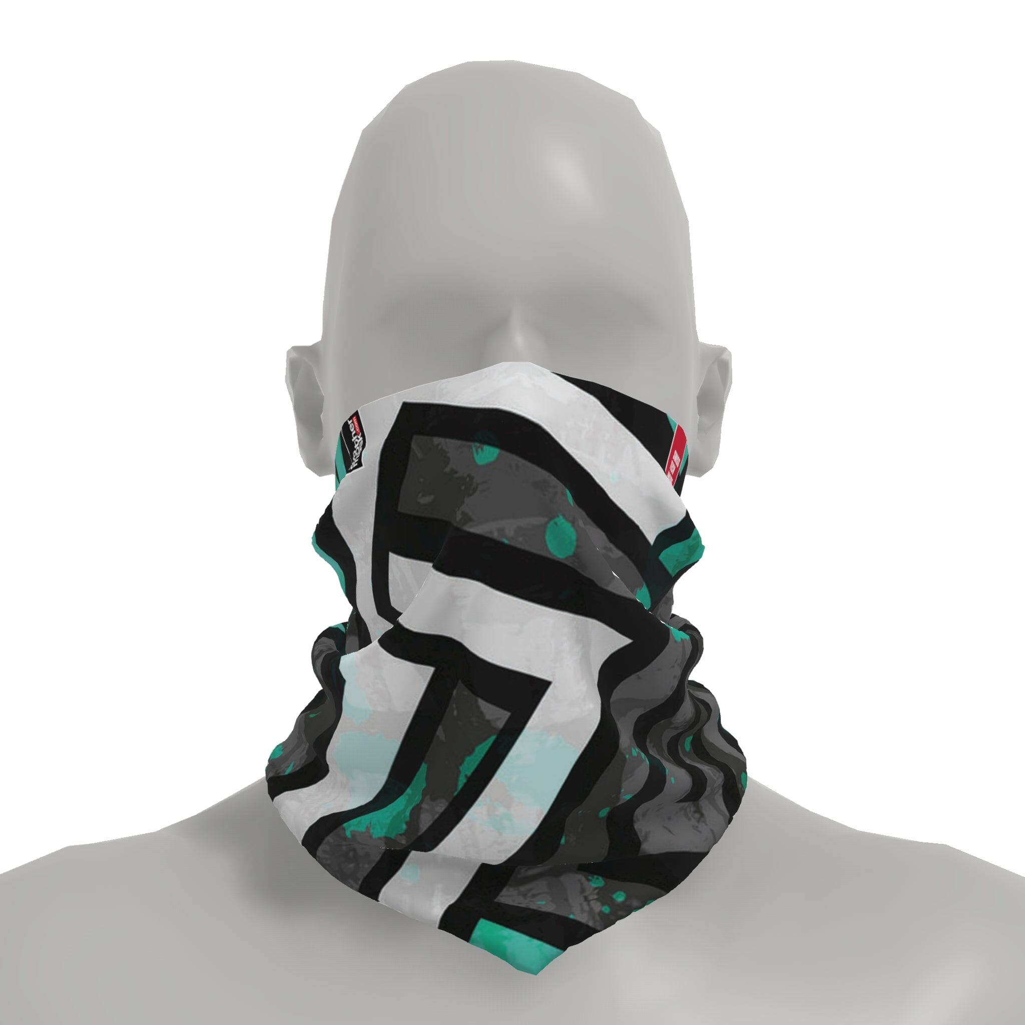 Neck-Gaiter Geometrical Spots Neck Gaiters PrintCenterShop Short - 25x25 cm 