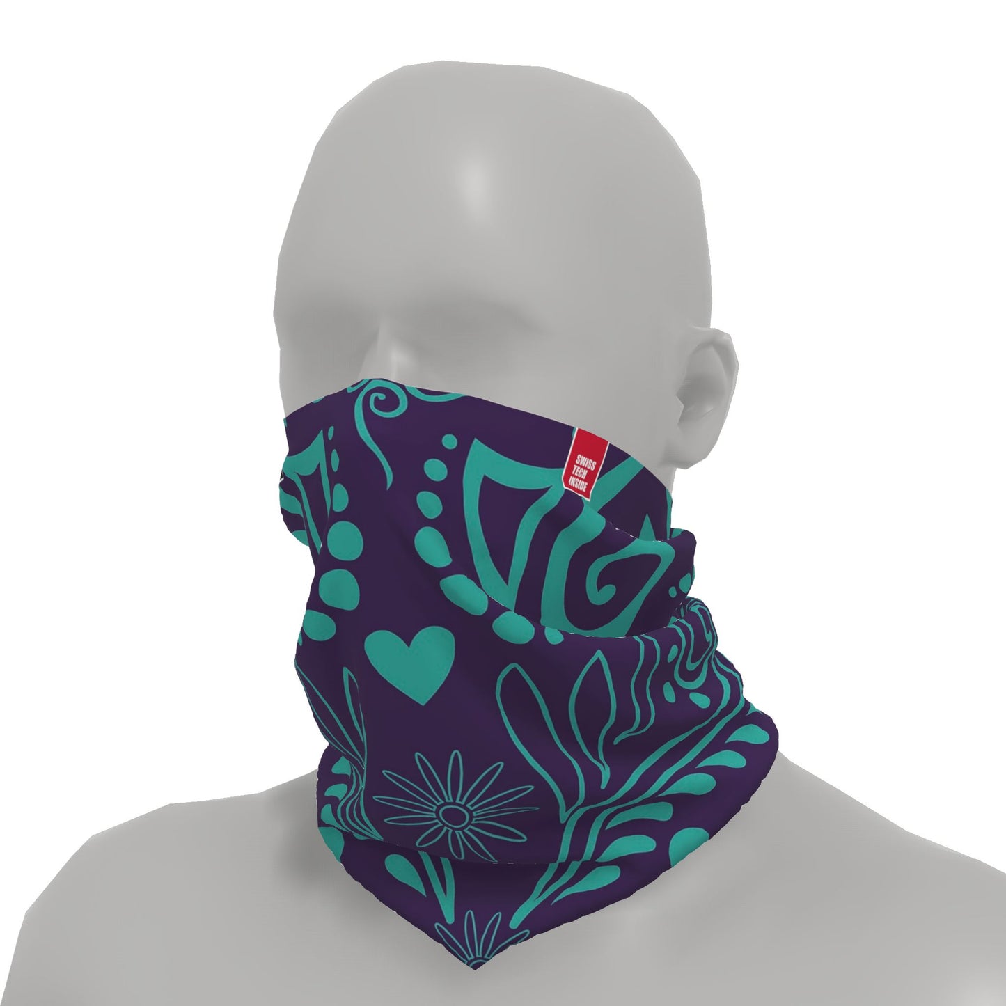 Neck-Gaiter Indian Flowers Neck Gaiters PrintCenterShop 