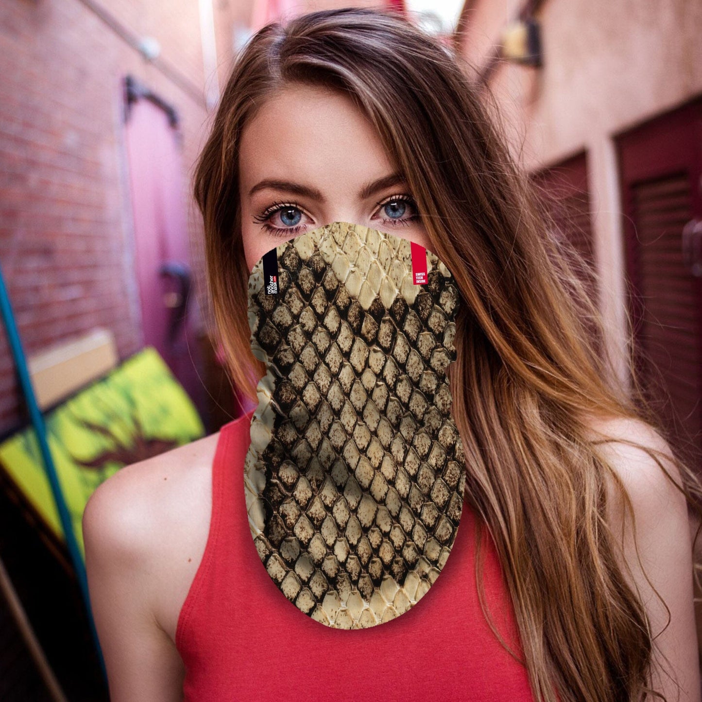 Neck-Gaiter Reptile Neck Gaiters PrintCenterShop Long - 25x50 cm 