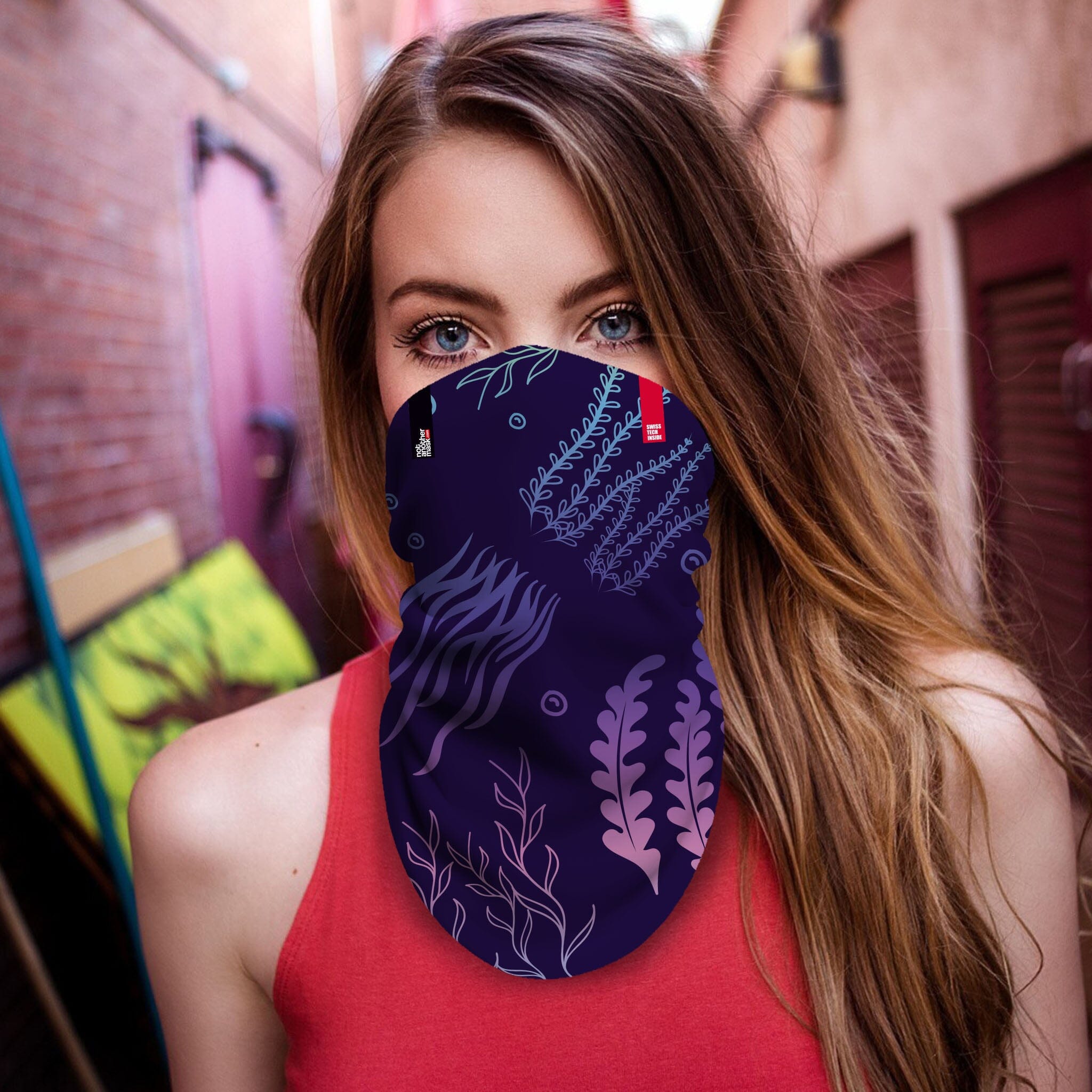 Neck-Gaiter Sea Weed Neck Gaiters PrintCenterShop Long - 25x50 cm 