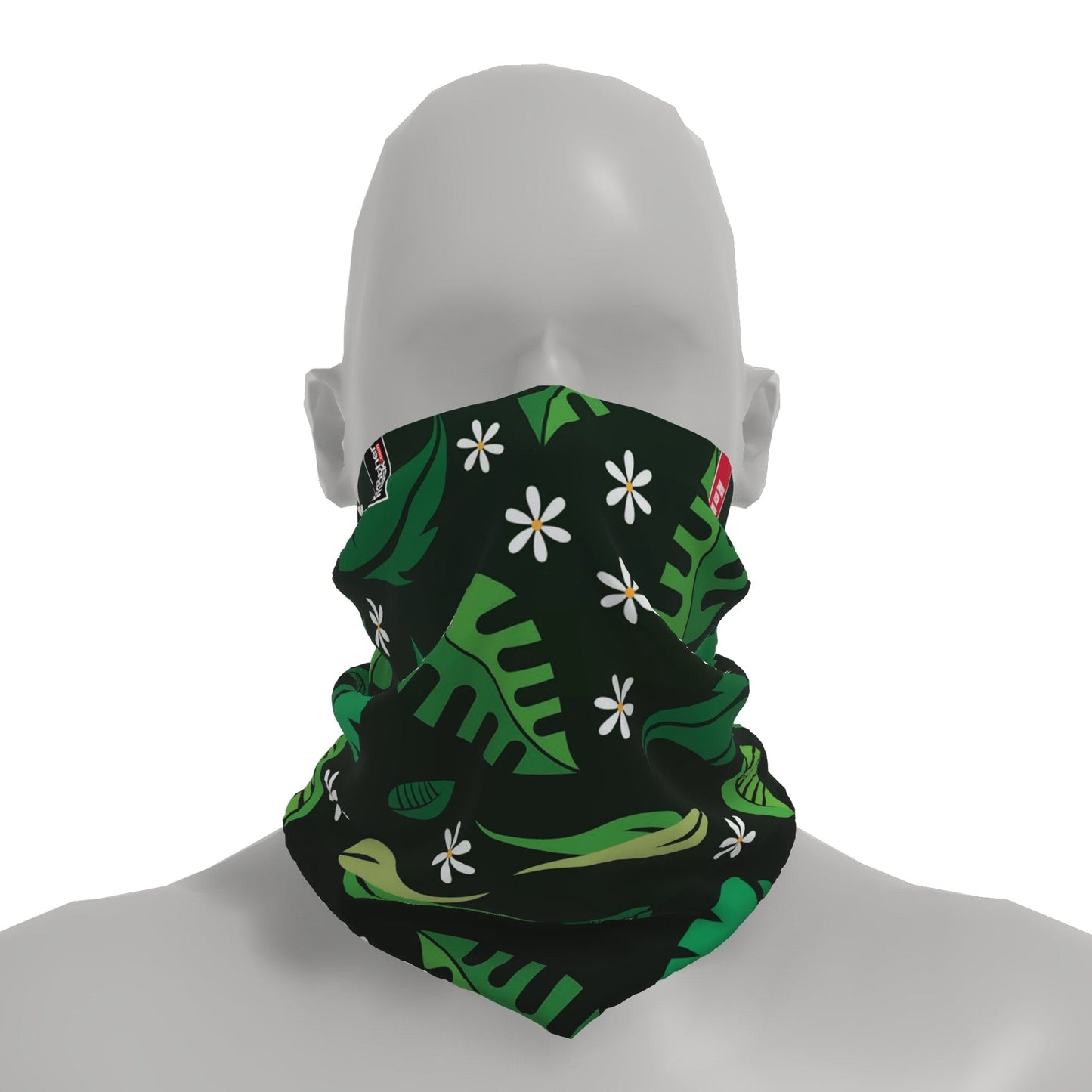 Neck-Gaiter Spring Leafs Neck Gaiters PrintCenterShop Short - 25x25 cm 