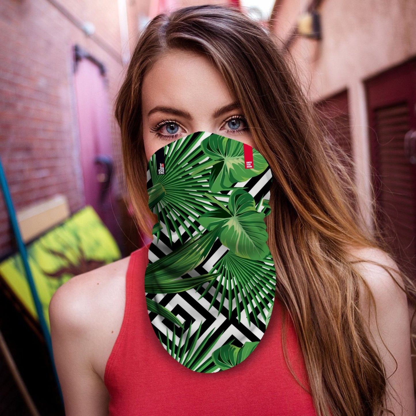 Neck-Gaiter Tropical Neck Gaiters PrintCenterShop Long - 25x50 cm 