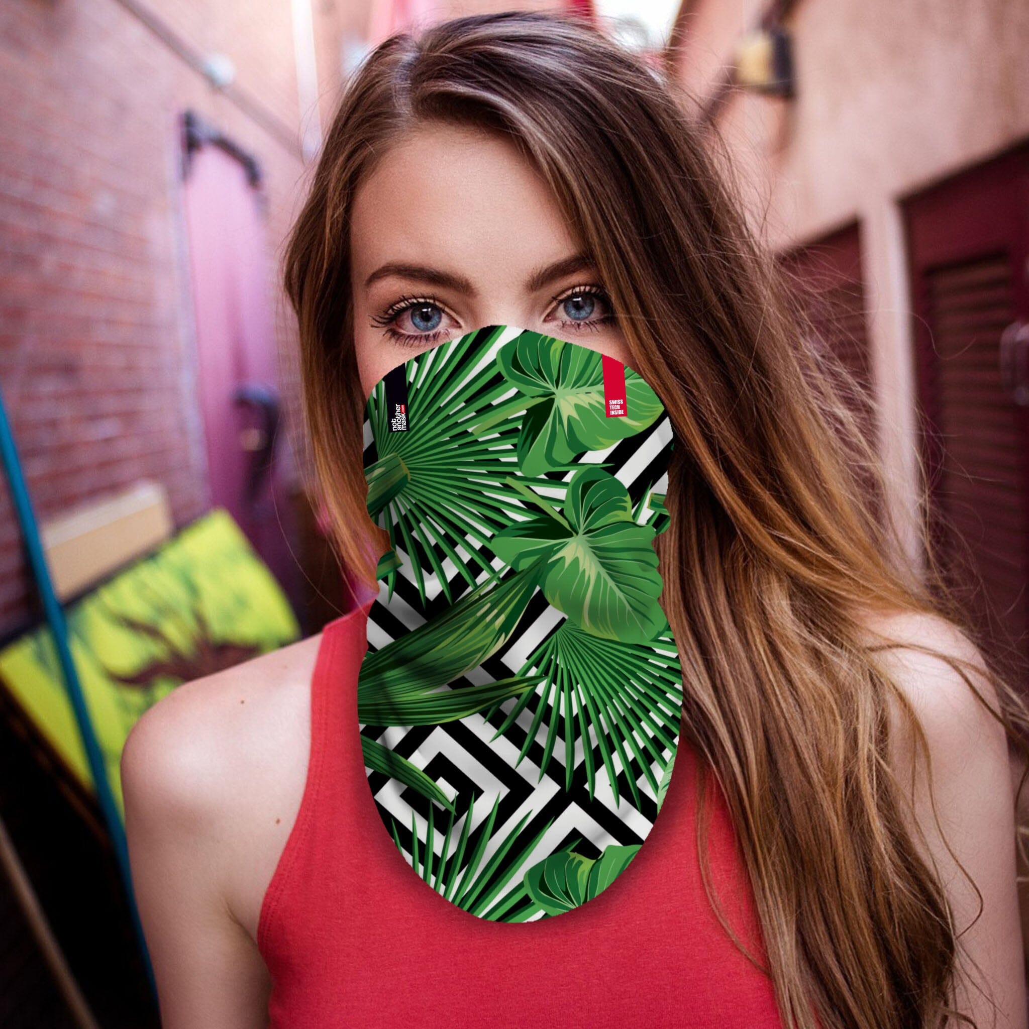 Neck-Gaiter Tropical Neck Gaiters PrintCenterShop Long - 25x50 cm 