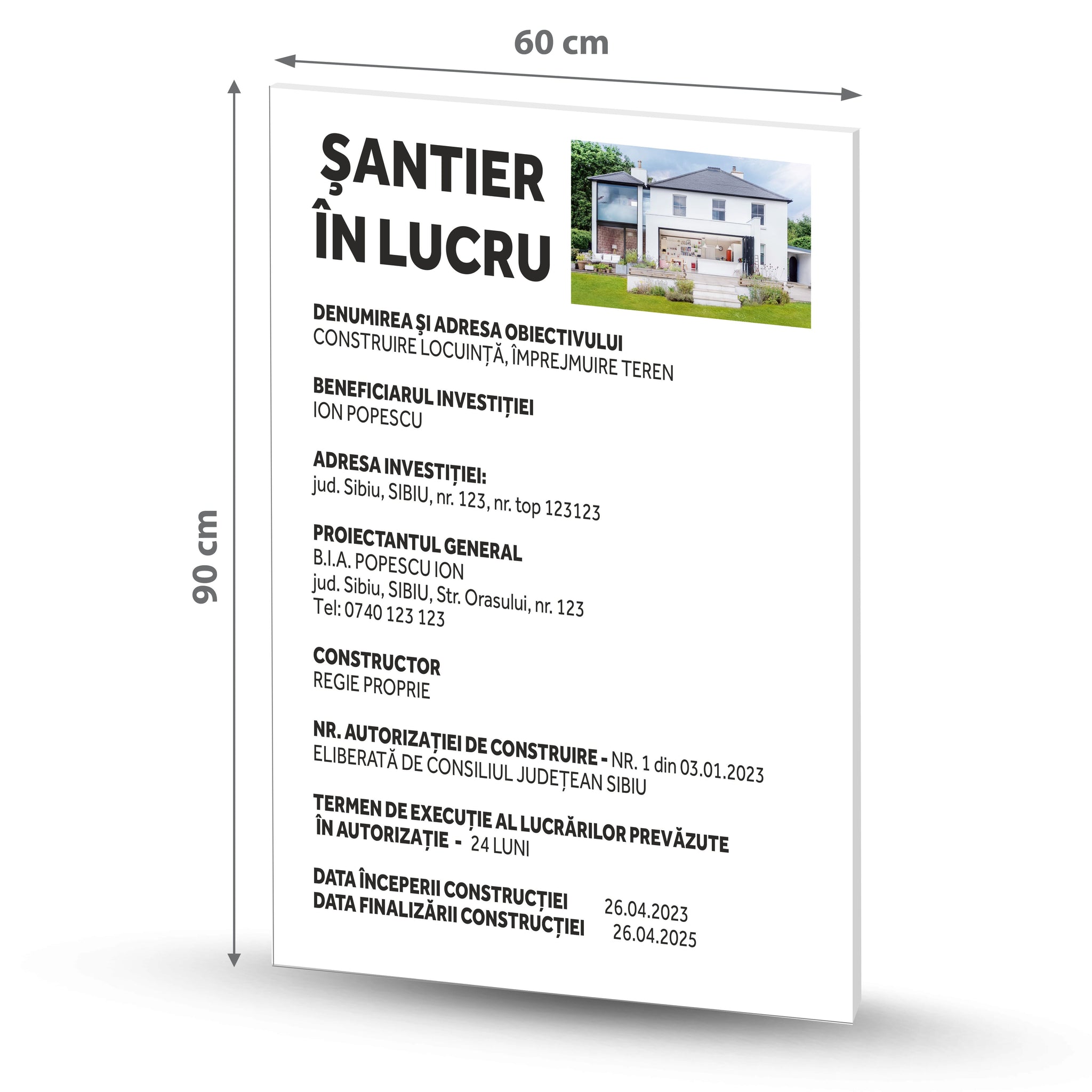 Panou de şantier Panou Santier PrintCenter.ro Shop